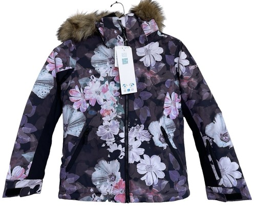 Roxy Girls American Pie Insulated Snow Jacket, 14/XL, Azure Blue