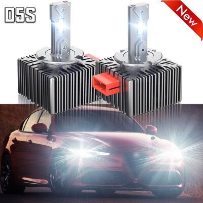 D5S LED Headlight Bulbs High-Low Beam For Alfa Romeo Giulia 2017-2021 2022 2023