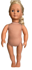 Our Generation Doll Battat 18" doll W Blonde Hair Brown Eyes Growing Hair Knob