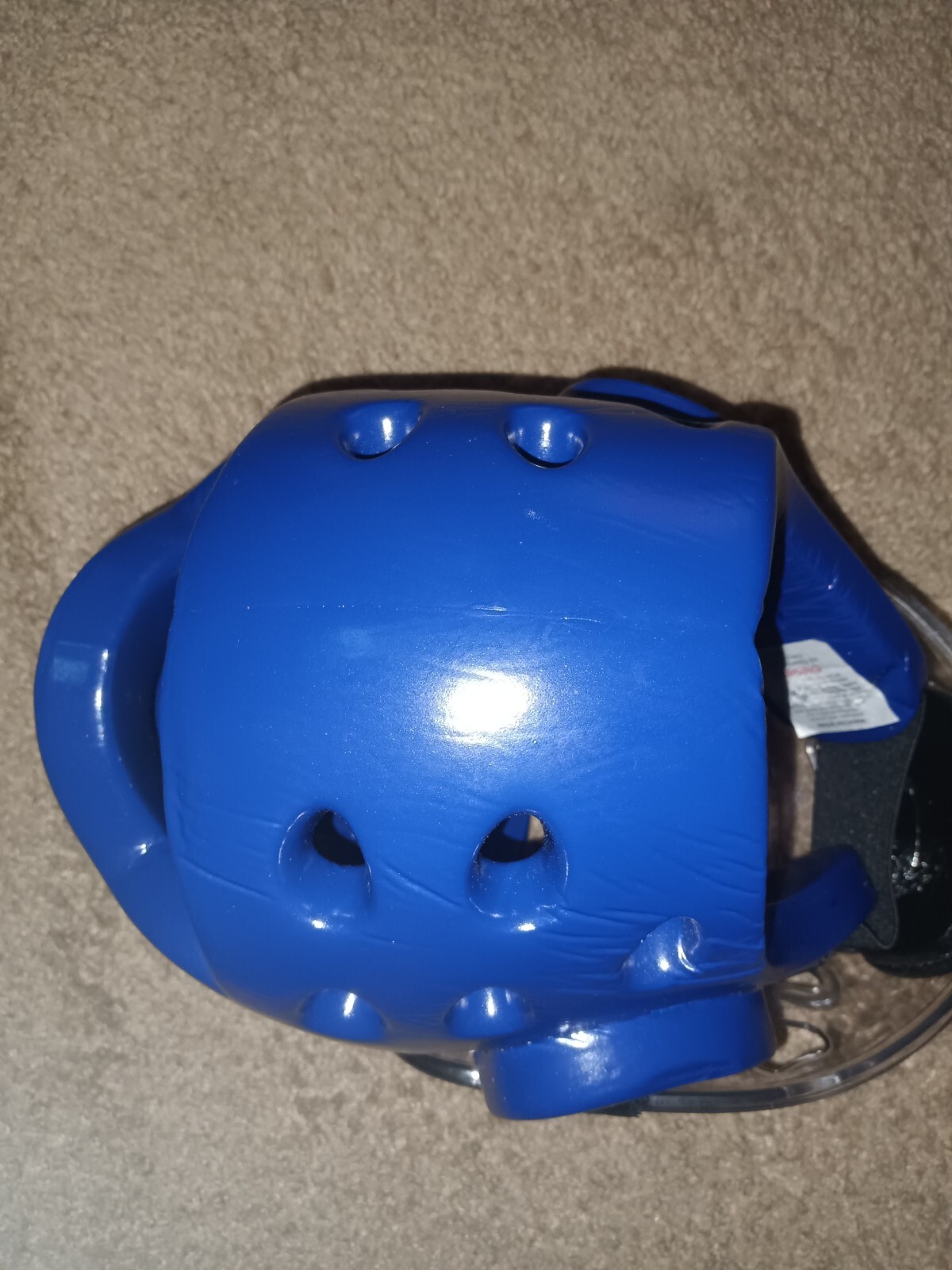 HBRKARATE FOAM PROTECTIVE HEADGEARLIGHTWEIGHT WITH FACE SHIELDBLUE