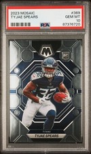 2023 MOSAIC TYJAE SPEARS ROOKIE CARD TENNESSEE TITANS #369 RC - PSA 10 POP 2 🔥