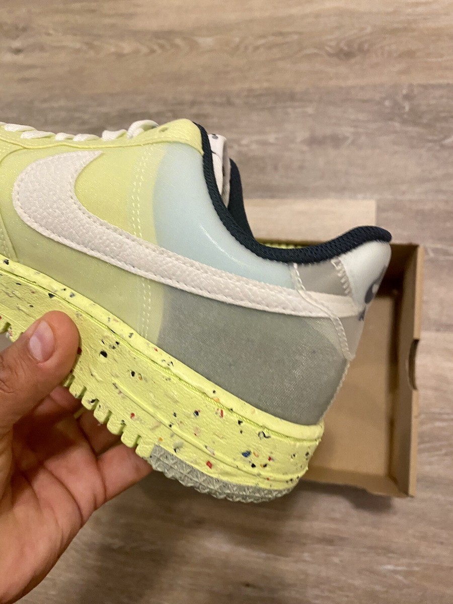 Nike Air Force 1 Crater Light Lemon Twist White DH2521-700 Men's 8