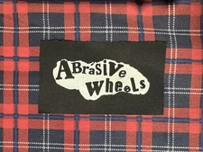 Abrasive Wheels  DIY Patch- Punk Crust Black Flag Dead Kennedys Leftover Crack