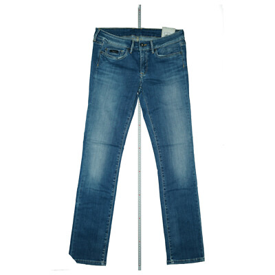 PEPE JEANS Chelsea Wmn stretch Hose Regular High W Straight Leg W31 L32 Blau NEU