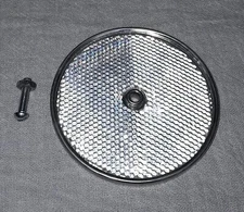 STIMSONITE 975 WHITE 3 1/4 INCH 2 PIE REFLECTOR CAN USE ON SCHWINN STINGRAY NOS