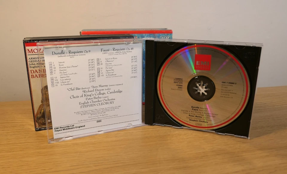 Immortal Requiems Mozart Verdi Faure Durufle EMI 3 CD Box Set Foto 4 de 4