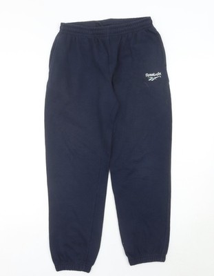 Jogginghose Herren UK Größe 28 in Reebok Regular Fit Blau Hose