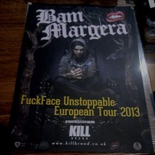 Bam Margera - European 2013 Tour Poster CKY Jackass Skateboard Legend Punk Rock