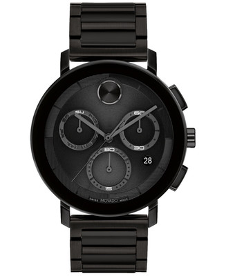 MOVADO BOLD EVOLUTION CHRONOGRAPH 3601099 BLACK DIAL & BRACELET 42MM MENS WATCH