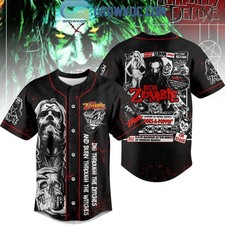 Rob Zombie Baseball Jersey -mother day, jersey 3d, baseball jersey