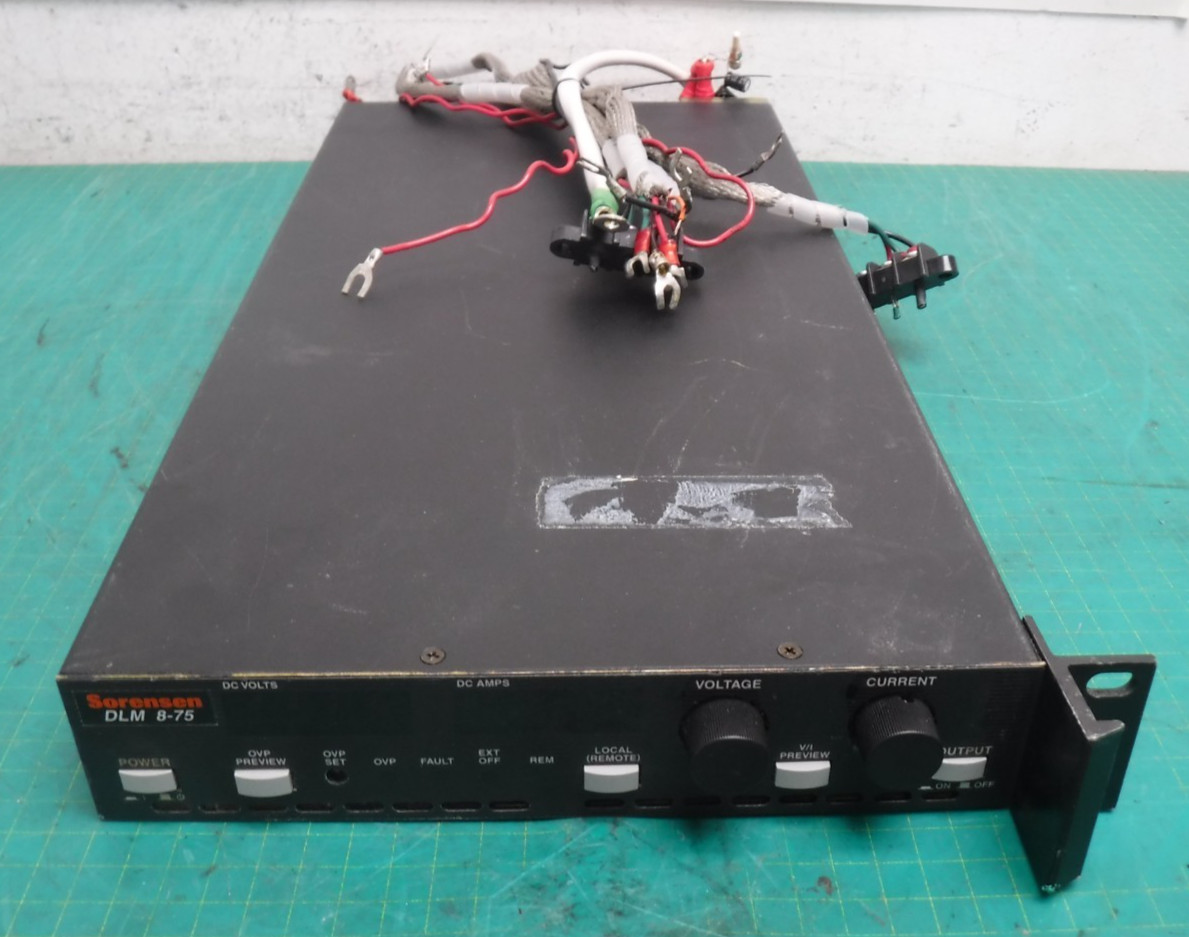 Sorensen Elgar DLM 8-75 Programmable DC Power Supply 8V 75A w/ Wires