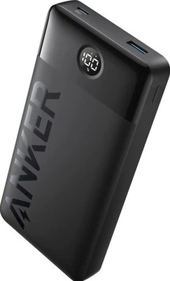 ANKER - POWER BANK (20,000MAH, 15W, 2-PORT) - BLACK