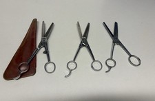 3 Vtg Detroit Supercut 22, Vogels, Burmax Thinning Shears Scissors Barber Hair