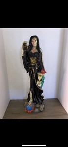 Encarnada Santa Muerte Black Color 22 Inch Figure