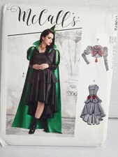 McCall’s R10672 Sewing Pattern Misses Costumes Size 6-14 Uncut
