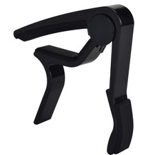 6-String Acoustic & Electric Guitar Capo- Single Handed Capo (MA-12-F) Black