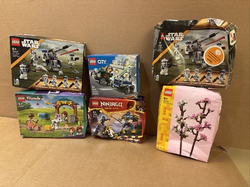 6 x Lego Restposten Konvolut - Star Wars City Friends Ninjago - Neu mit Tatty Boxen - Bild 1 von 4