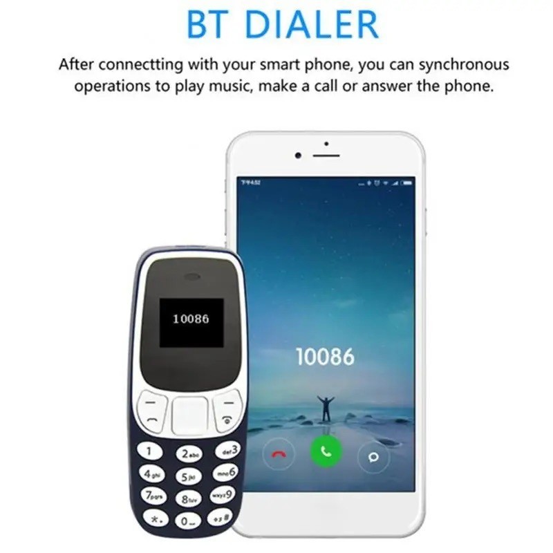 Mini téléphone portable débloqué double SIM avec Bluetooth et dictaphone - 4