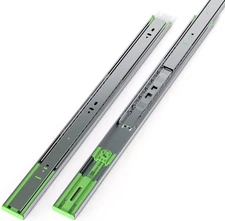 1 Pairs 22 Inch Heavy Duty Soft Close Drawer Slides, 150 Lb Load Capacity Full E