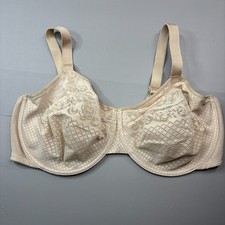 Wacoal Minimizer Bra 42DDD Underwire Tan Lace Unlined Adjustable 857210