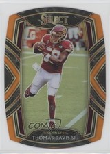 2020 Panini Select Club Level Orange Prizm Die-Cut Thomas Davis Sr #221 7l6