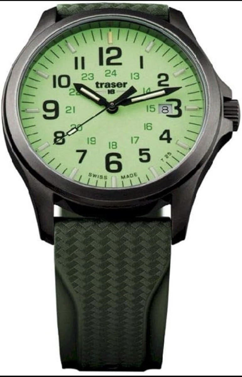 Traser P67 Officer Pro Gunmetal Lime 107424 Swiss Quartz Military