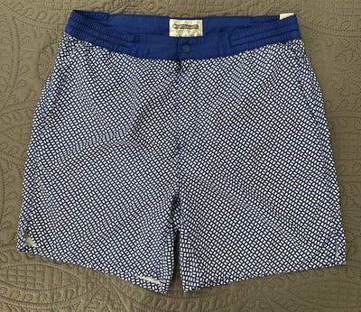 PUNTO BLANCO Swimwear Shorts Plaid Color Blue and White Size L