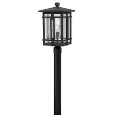 Hinkley Lighting Tucker 1 Light Outdoor Post Top/Pier Mount, Black - 1961MB