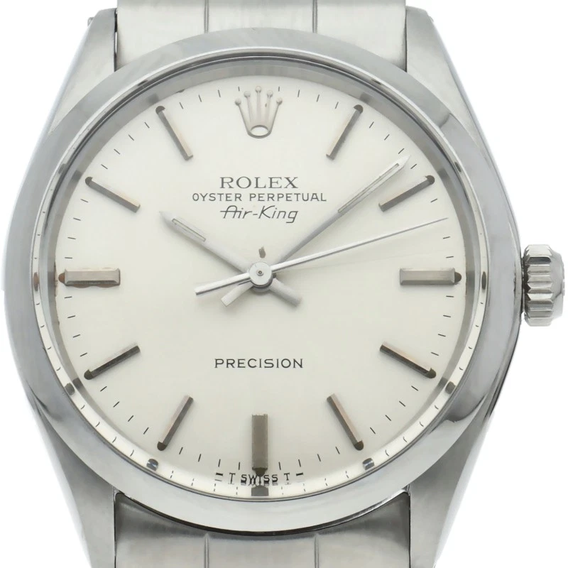 ROLEX Air king antique 5500(5) Stainless Steel mensWatch Silver USED