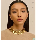 Cult Gaia Dulce Choker Necklace Antique Brass NEW in BOX RETAIL $268