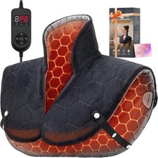6X Far Infrared Heating Pad for Neck Shoulders and Back, 30S Fast Heat