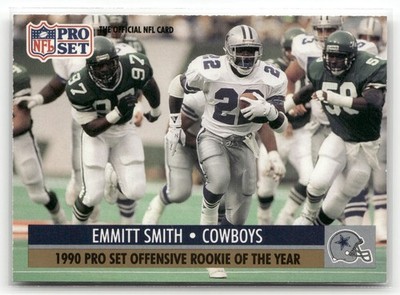 1991 Pro Set - Emmitt Smith #1 '90 Pro Set ROY Dallas Cowboys HOF NM