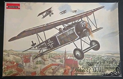 Roden WWI Fokker D.VI 1/32 603 German Military Aircraft Plane Model Kit