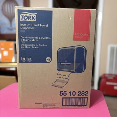 Tork 5510282 Elevation Design H1 Hand Towel Dispenser Black 55 10 282
