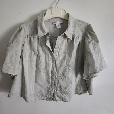 Caroline Constas Top Pale Green Size L