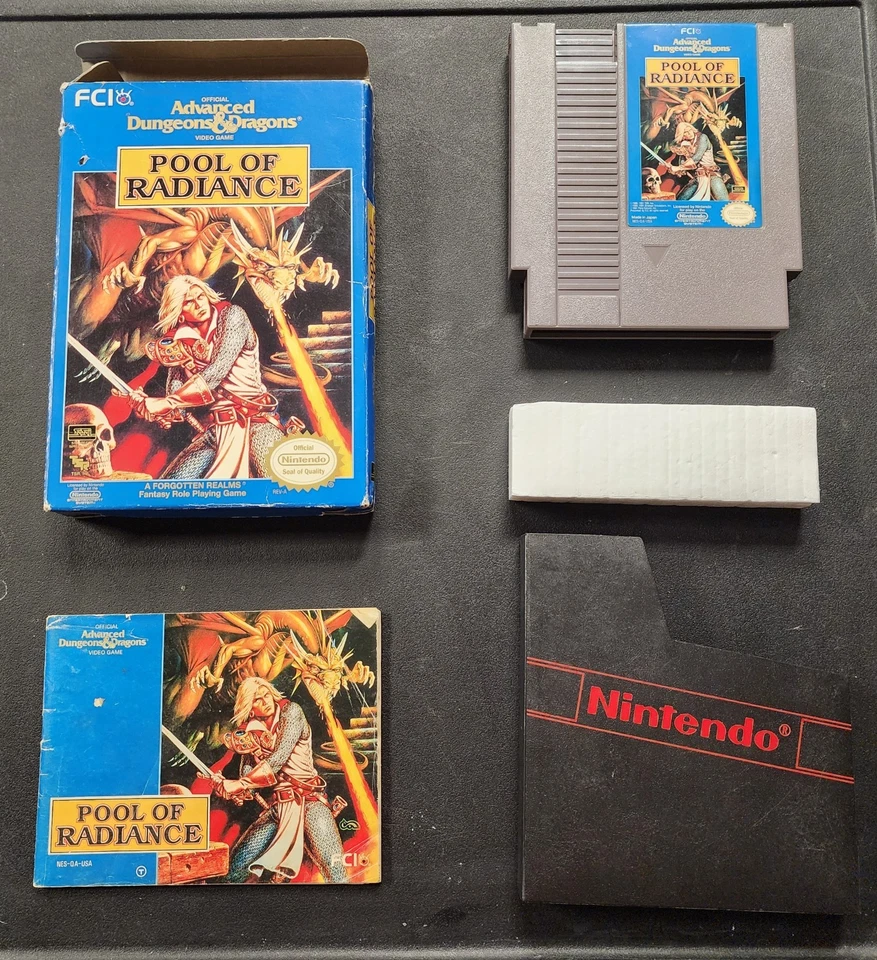 Pool Of Radiance Advanced Dungeons & Dragons CIB Complete W/ Box & Manual Tested - Image 3 of 4