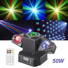 2 Arms Stage Light LED Moving Head Beam Light Bee Eye Laser DJ Disco Party Club