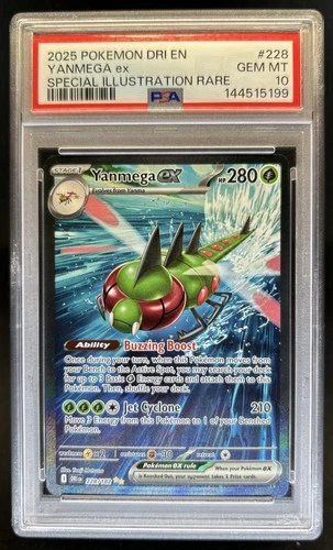 2025 Pokemon Destined Rivals Yanmega ex #228/182 PSA 10 GEM MINT