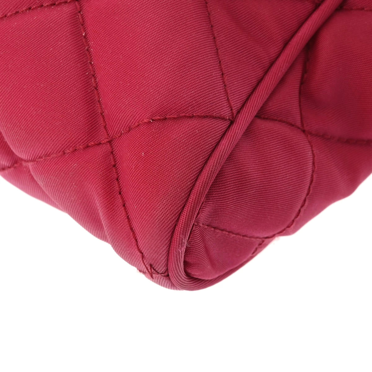 PRADA Chain Shoulder Bag Pink Nylon — image 6