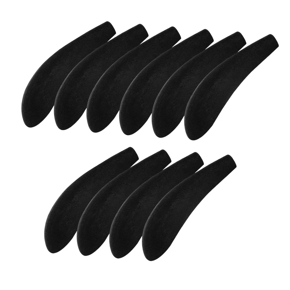 10x Hanger Shoulder Pads Protectors Lightweight Multipurpose Black Hangers