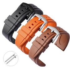 Luxury FKM Fluoro Rubber Watch Strap Watch Band 18-24mm Quick Release Watchband
