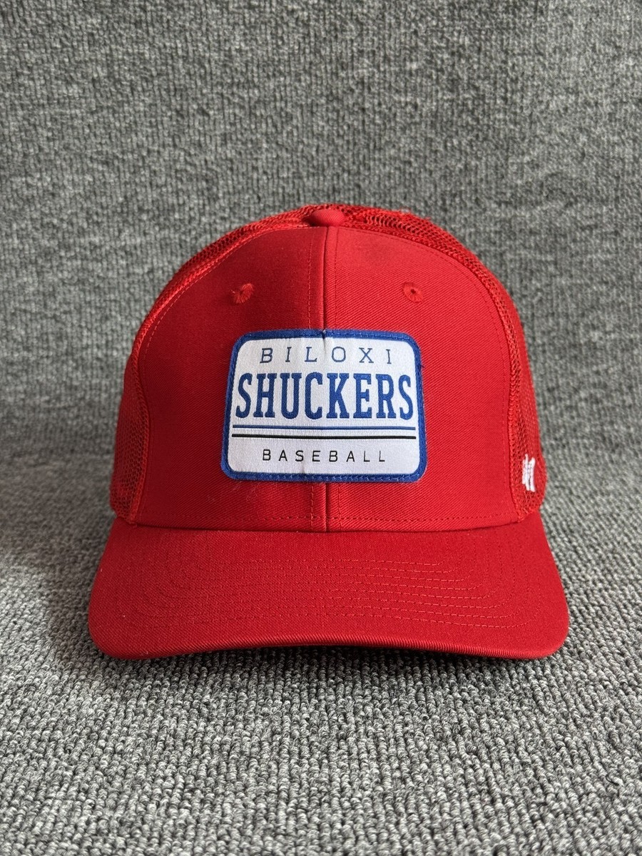 47 Brand Biloxi Shuckers Trucker Strapback Red One Size