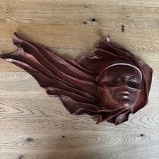 Deko Maske Leder Vintage Frau