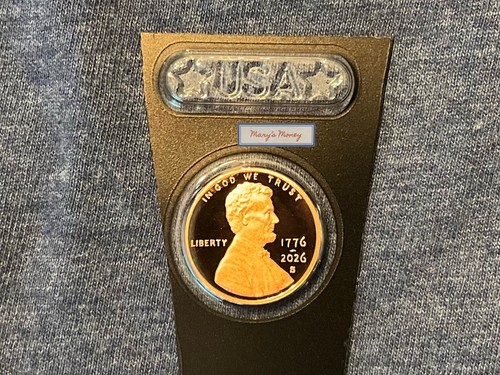 2026 S Lincoln Shield Cent Proof Penny 1776-2026 Duel Date Semiquincentennial