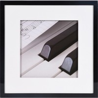 Henzo Holzrahmen Piano 40X40 Cm Schwarz Mit Passepartout 30X30 Cm