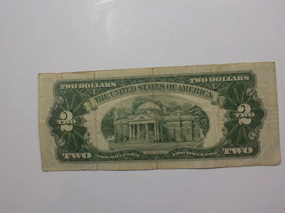 Currency Note 1953 2 Dollar Bill Paper Money Red Seal United States VTG USA - Image 2 of 2