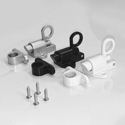 Automatic Door Bolt Latch Home Window Gate Security Pull Ring Spring Bounce D AT - Afbeelding 5 van 13