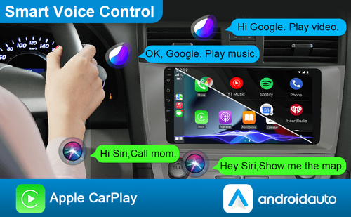 Carplay For Toyota Camry 2007-2011 Apple 9" Android 14 Car Stereo Radio Player - Foto 16 di 19
