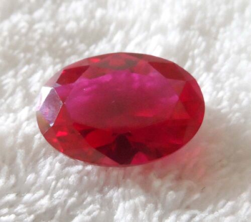 13X18 mm Natural Pigeon Blood Red Ruby 13.76 ct Oval Faceted Cut VVS Loose Gems - Picture 1 of 6