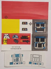 Vintage Star Wars Imperial Troop Transport Replacement Toy Stickers Peel & Stick